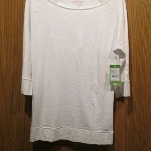 Lilly Pulitzer Cassie top slub white